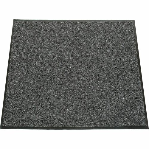 SKILCRAFT  Outdoor Scraper Mat, Loop-pile, 5/16" Thick, 3'x5', Gray