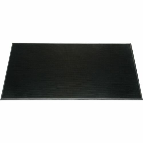 SKILCRAFT  Scraper Mat, 5/8" Thick, Rubber Fingertip, 24"x32", BK