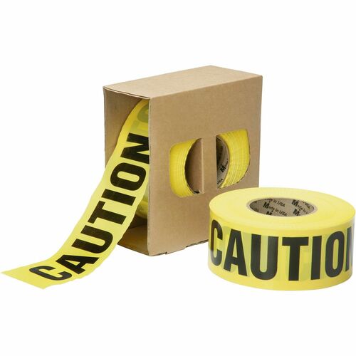 SKILCRAFT  Barricade Tape,"CAUTION",Non-Adhesive,3"x1000',YW