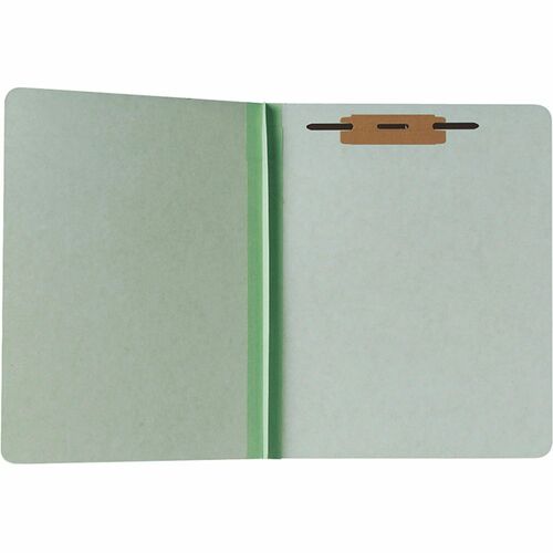 SKILCRAFT  File Folder,Hvy Duty,Straight Tab,1" Exp, Ltr,100/BX,LTGN