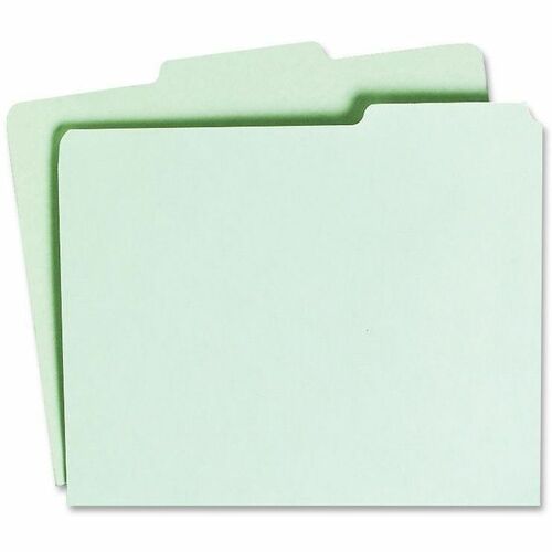 SKILCRAFT  File Guide Cards,Pressboard,1/3 Cut, Letter,100/PK,Light GN
