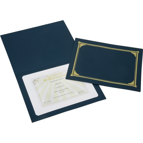 SKILCRAFT  Certificate Cover, Gold Foil Stamp, 5/PK, BE