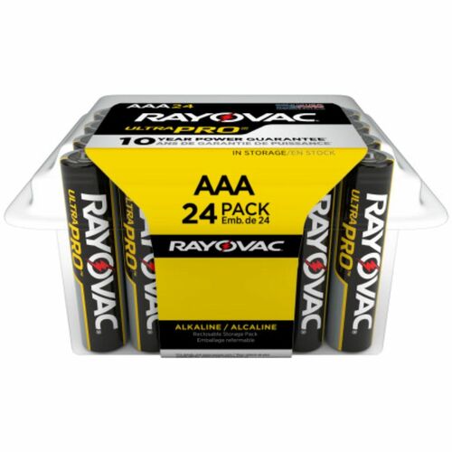 Rayovac Corporation  Alkaline Batteries, AAA, Ultra Pro, 24/PK, SRBK