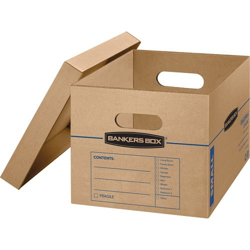 Fellowes  Basic Moving Boxes, Ltr/Lgl, w/Lid, 10/CT, Kraft-FEL7714203