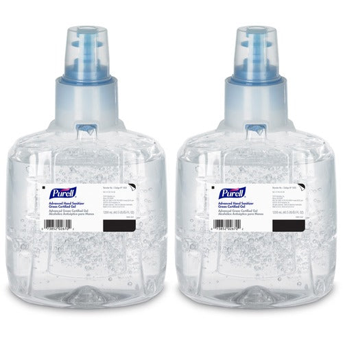 Gojo  Hand Sanitizer Refill, Green Certified, 1200ml, 2/CT, Clear-GOJ190302CT