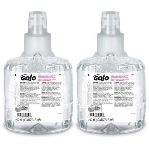 Gojo  Foam Handwash, Mild, f/ LTX-12, 1200ml, 2/CT, Clear-GOJ191102CT