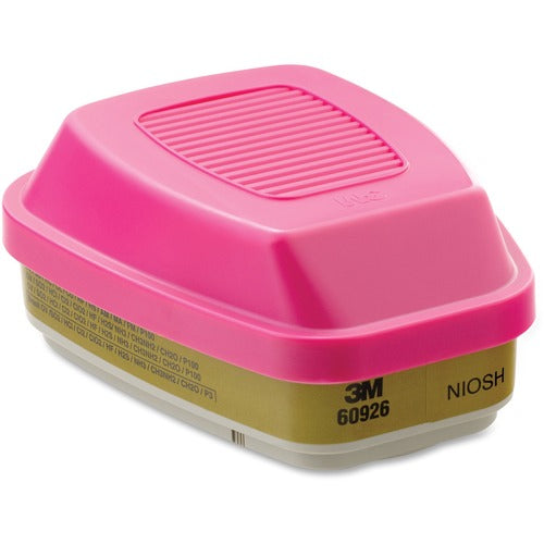 3M  Multi Gas/Vapor Cartridge/Filter 60926, 2/PK, Pink/Yellow