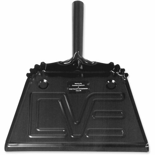 SKILCRAFT  Steel Dustpan, w/ 4" Handle, 12"x13-1/2"x4", Black