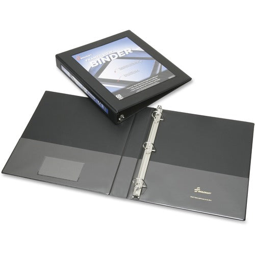 SKILCRAFT  View Binder, Framed, D-Ring, 1" Cap, Letter-size, Black