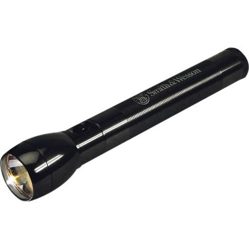 SKILCRAFT  Flashlight,Aluminum,w/AA Batteries,Belt Holster 6-1/2"L,BK