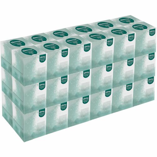 Kimberly-Clark Professional  Facial Tissue, 2-Ply, Kleenex, Cube Box, 90/BX, 36BX/CT, WE