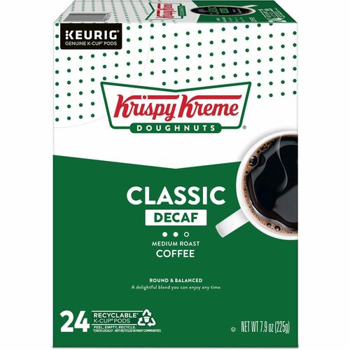 Green Mountain  Coffee,Decaf,Classic,Medium Roast,K-Cup,24/BX,Brown-GMT6111
