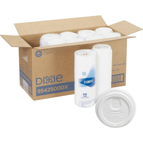 Dixie Foods  Dome Lids,f/PecfecTouch Cup.12/16oz,50PK,10PK/CT,WE-DXE9542500DXCT