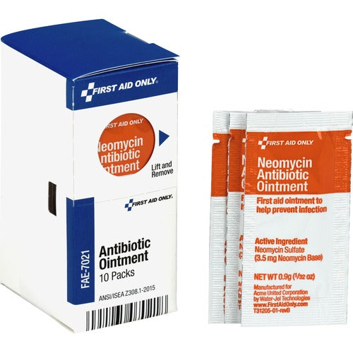 First Aid Only, Inc  First Aid Ointment, 10/BX, Clear-FAOFAE7021