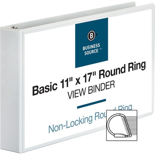 Business Source  Reference Binder, 11"x17", 2", White