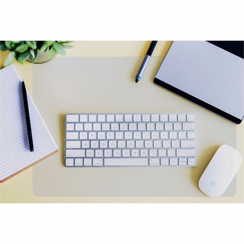 FloorTex  Polycarbonate Desk Pad, 17"x22", Clear-FLRFPDE1722RA