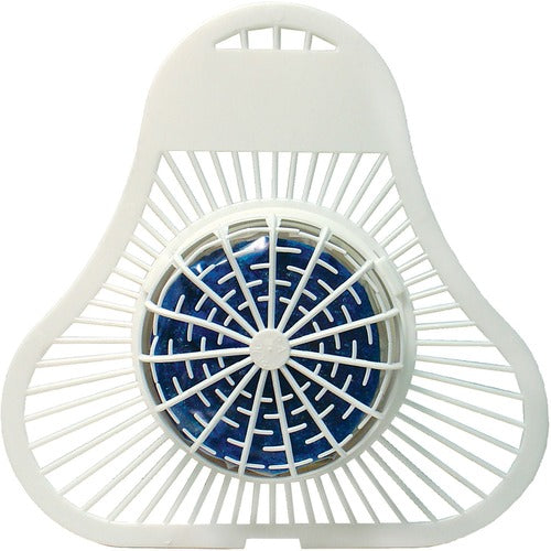 Fresh Products  Urinal Screen,w/Block,1200 Flushes,Green Apple,12/BX,WE/BE-FRS12SANI