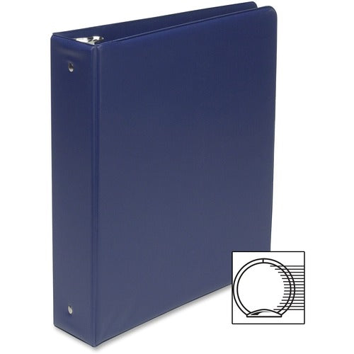 SKILCRAFT  Round Ring Binder, 2" Capacity, Holds 8-1/2"x11", Blue