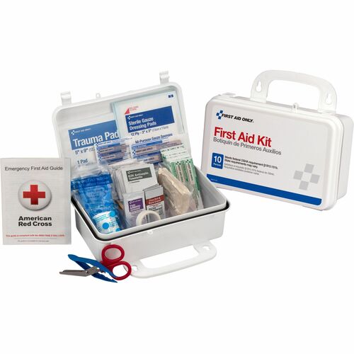 Pac Kit Safety Equipment  ANSI NO. 10 Plastic First Aid Kit, White
