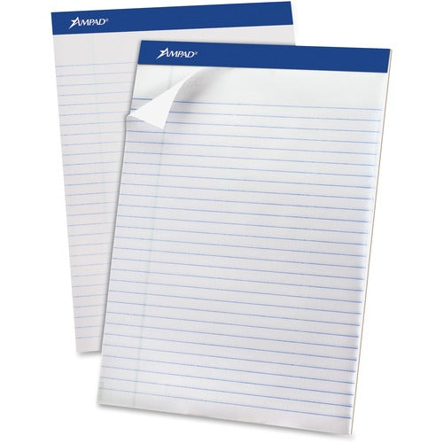Tops  Legal Pad, Ruled, 15 lb, 8-1/2"x11-3/4", 12 Pads/DZ, White