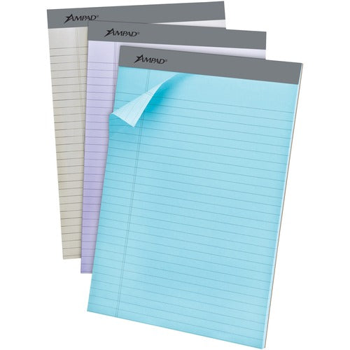 Tops  Perforated Pads, Legal Ruled, 8-1/2"x11", 6/PK, AST Pastel