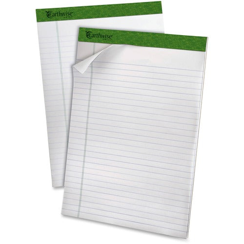 Tops  Legal Pad, Recycled, 40 Sht/Pad, 8-1/2"x11-3/4", 4/PK, White
