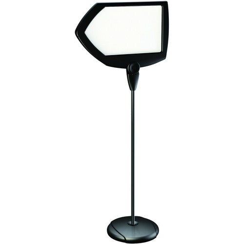 Bi-silque  Floor Sign,Dry-Erase,Magnetic,Arrow,2-Sided,25"x17",BK