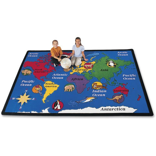 Carpets for Kids  Geography World Explorer Area Rug, 8'4"x11'8", Multi