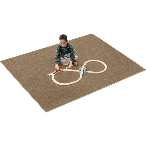 Carpets for Kids  Rug,Anti-static,Nylon,KIDply Backing,Rect,6'x9',Sahara