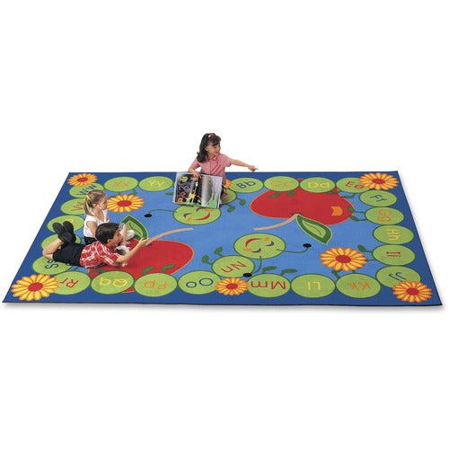 Carpets for Kids  Caterpillar Rug, Alphabet, 4'5"x5'10", Rectangle, Multi
