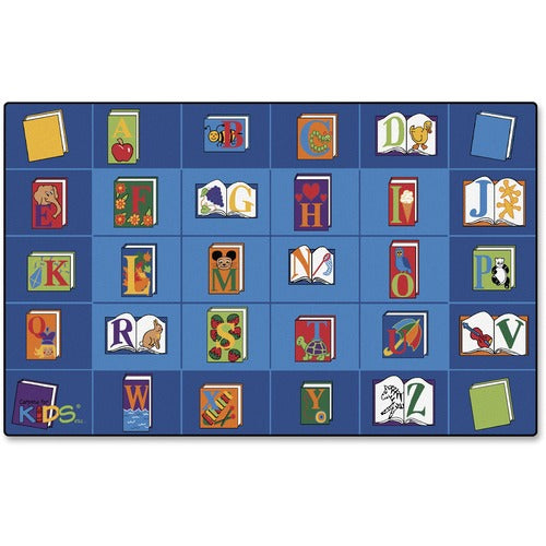 Carpets for Kids  Seating Rug,Read By Book,8'4"x13'4",Rectangle,Multi