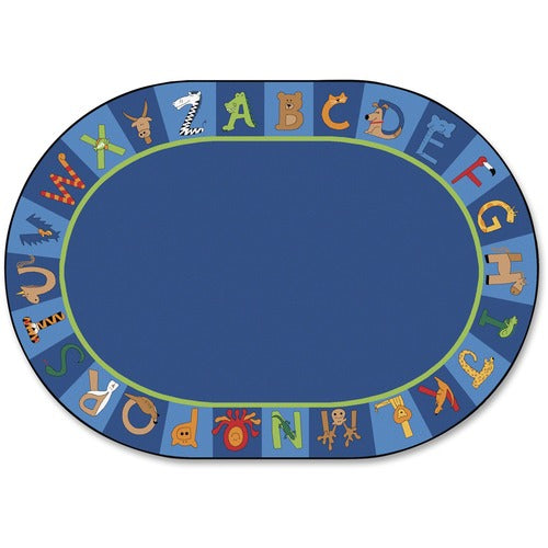 Carpets for Kids  A-Z Animals Rug, Oval, 8'3"x11'8"