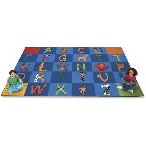 Carpets for Kids  A-Z Animals Rug, Rectangle, 7'6"x12'