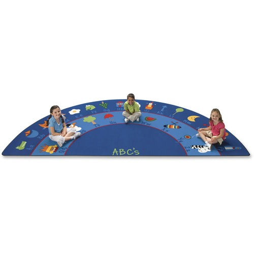 Carpets for Kids  Seating Rug, Fun With Phonics, Semi-Circle, 5'10"x11'8"