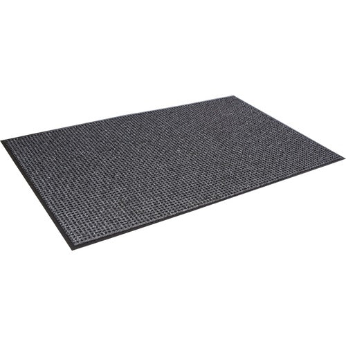 Crown Mats & Matting  Wiper Mat, Oxford, 36"x60", Black/Gray
