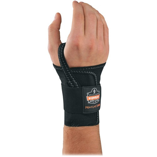 Ergodyne  Wrist Support, Single Strap, Right-handed, Large, Black-EGO70006