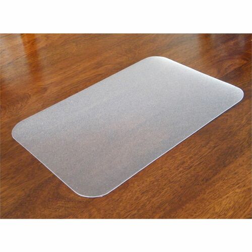 FloorTex  Antimicrobial Desk Pad, 17"x22", Clear-FLRFPHMTM4356EV