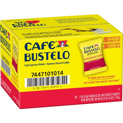 Folgers  Espresso Blend Coffee, Cafe Buselo, 30/CT, Dark Brown-FOL1014