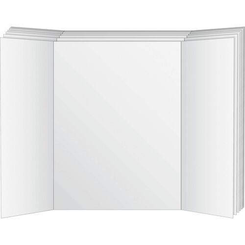 Geographics  Project Board, 36"x48", Tri-Fold, 6/PK, 3/CT, White-GEO26790