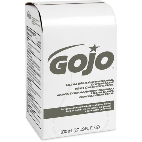 Gojo  Lotion Soap, f/Bag-in-Box Disp, Ultra Mild, 800ml, White-GOJ921212