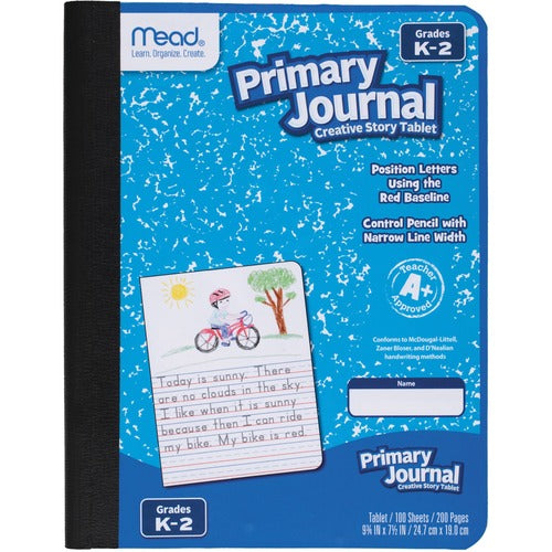Mead  Primary Journal, Composition, 100 Sht, 7.5"x9.8", AST