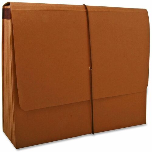 SKILCRAFT  Expanding File, A-Z, W/ Flap/Band,21 Pockets,Letter,Brown