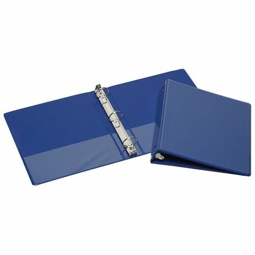 SKILCRAFT  View Binder,Round Ring,w/Pockets,1-1/2" Cap,Letter-size,BE