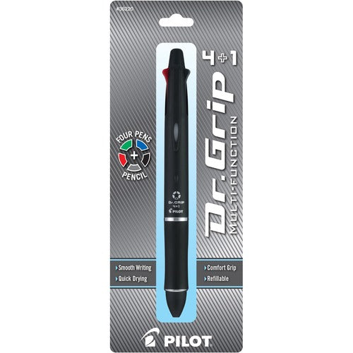 Pilot  4+1 Pen, Dr. Grip, Black Barrel, .7mm Pens, .5mm Pencil, AST
