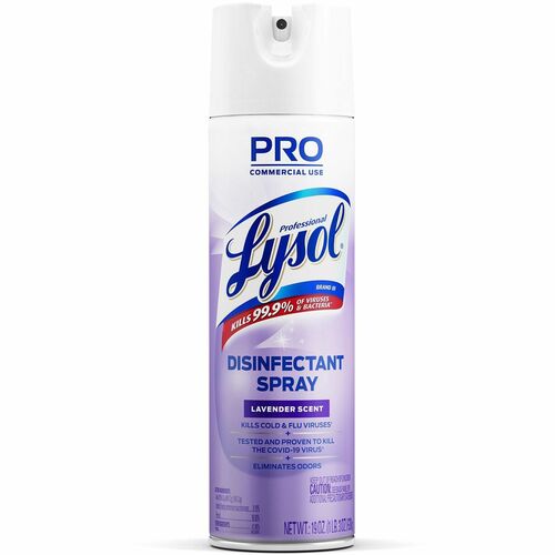 Reckitt Benckiser  Pro Lysol Disinfectant Spray, 19 oz, Lavender Scent