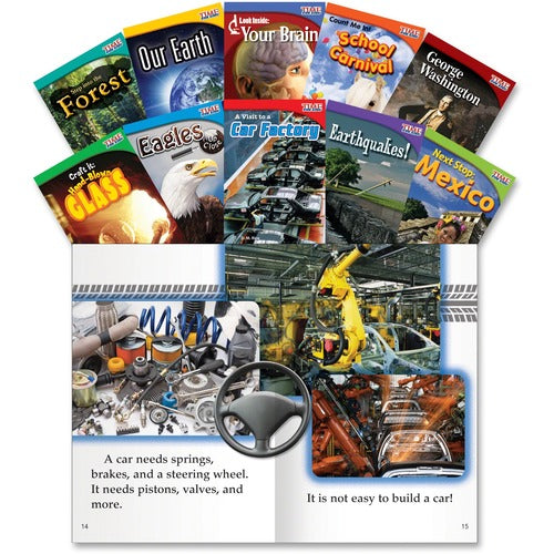 Shell Education Teacher Created Materials  Time For Kids Book Set 1, Informational Text, Gr 2, 10/ST