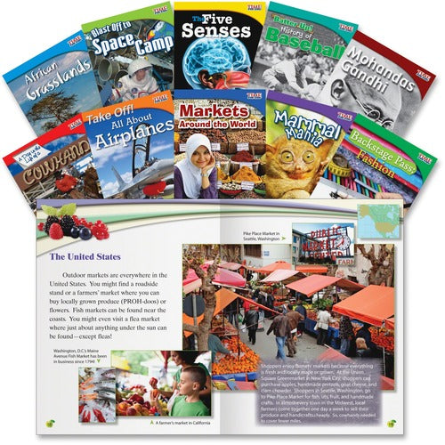 Shell Education Teacher Created Materials  Time For Kids Book Set 1, Informational Text, Gr 3, 10/ST
