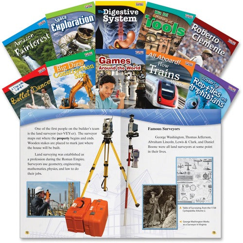 Shell Education Teacher Created Materials  Time For Kids Book Set 2, Informational Text, Gr 3, 10/ST