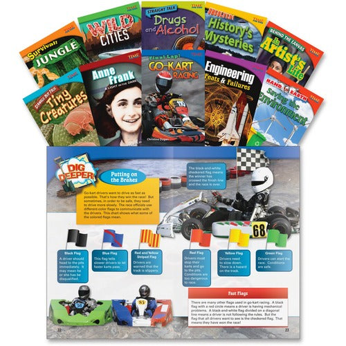 Shell Education Teacher Created Materials  Time For Kids Book Set 3, Informational Text, Gr 4, 10/ST