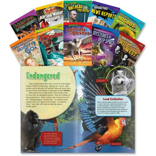 Shell Education Teacher Created Materials  Time For Kids Book Set 2, Informational Text, Gr 5, 10/ST